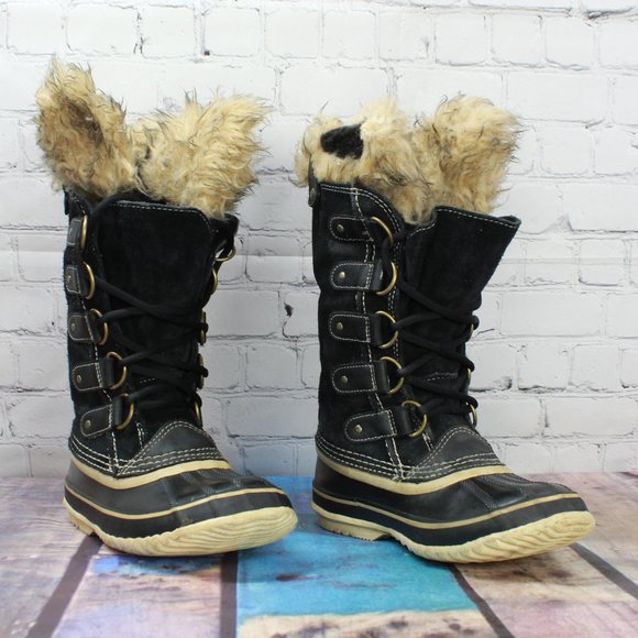 Sorel Joan of Arctic Black Waterproof Insulated Winter Boots Size US 6 - Picture 2 of 10